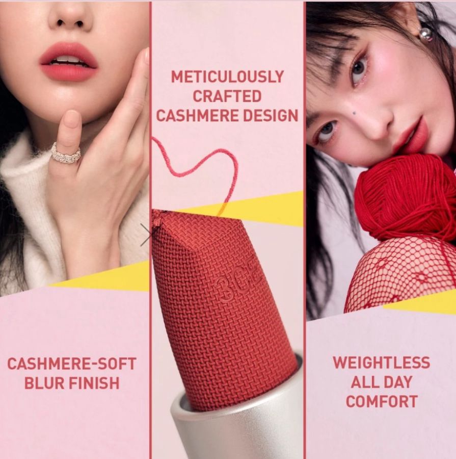 3CE Cashmere Hug Matte 03 Your Side Lipstick