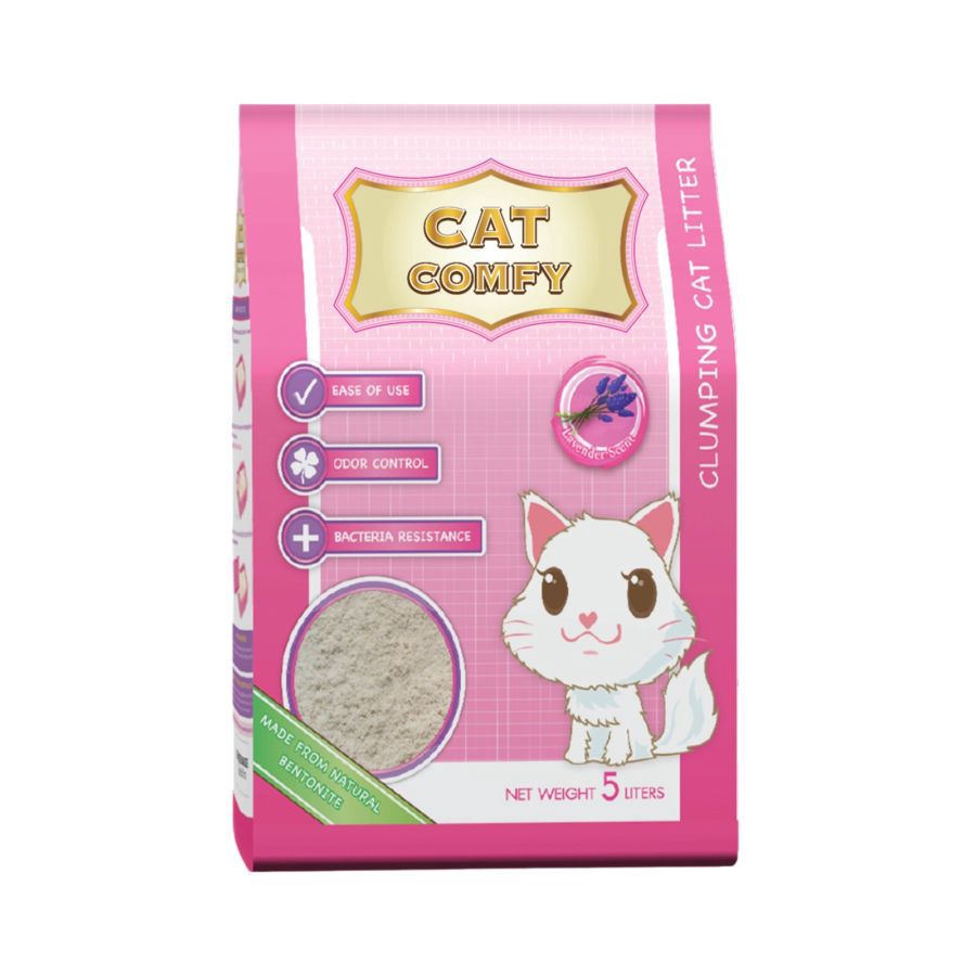 Cat Comfy Lavender Bentonite Cat Litter 5liter
