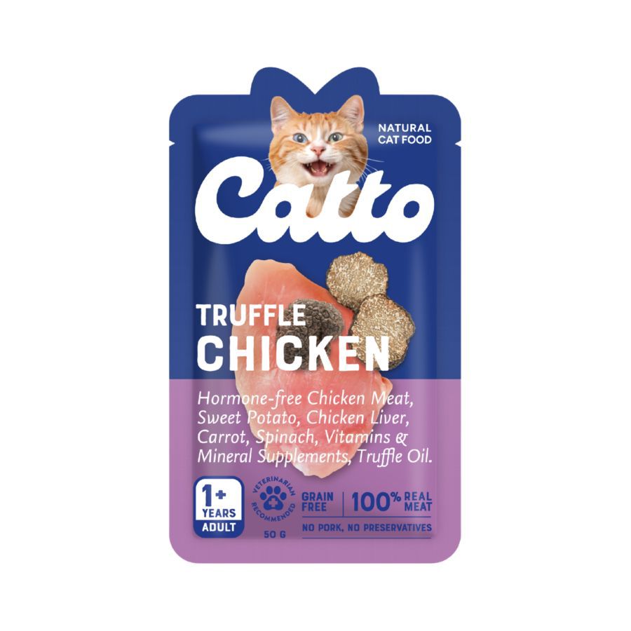 Catto Truffle Chicken Adult Makanan Kucing Basah 50gram 50gram