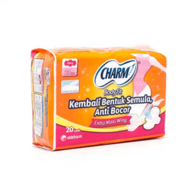 Charm Body Fit Extra Maxi Wing 23 cm Pembalut Kewanitaan