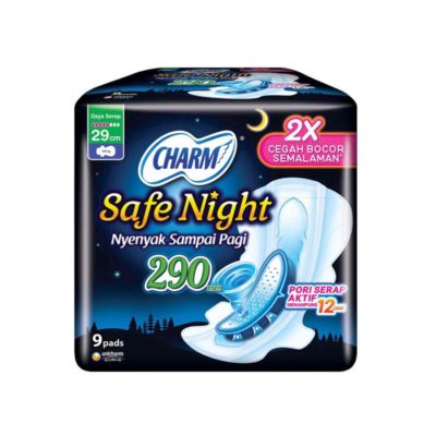 Charm Safe Night Wing 29 cm Pembalut Kewanitaan