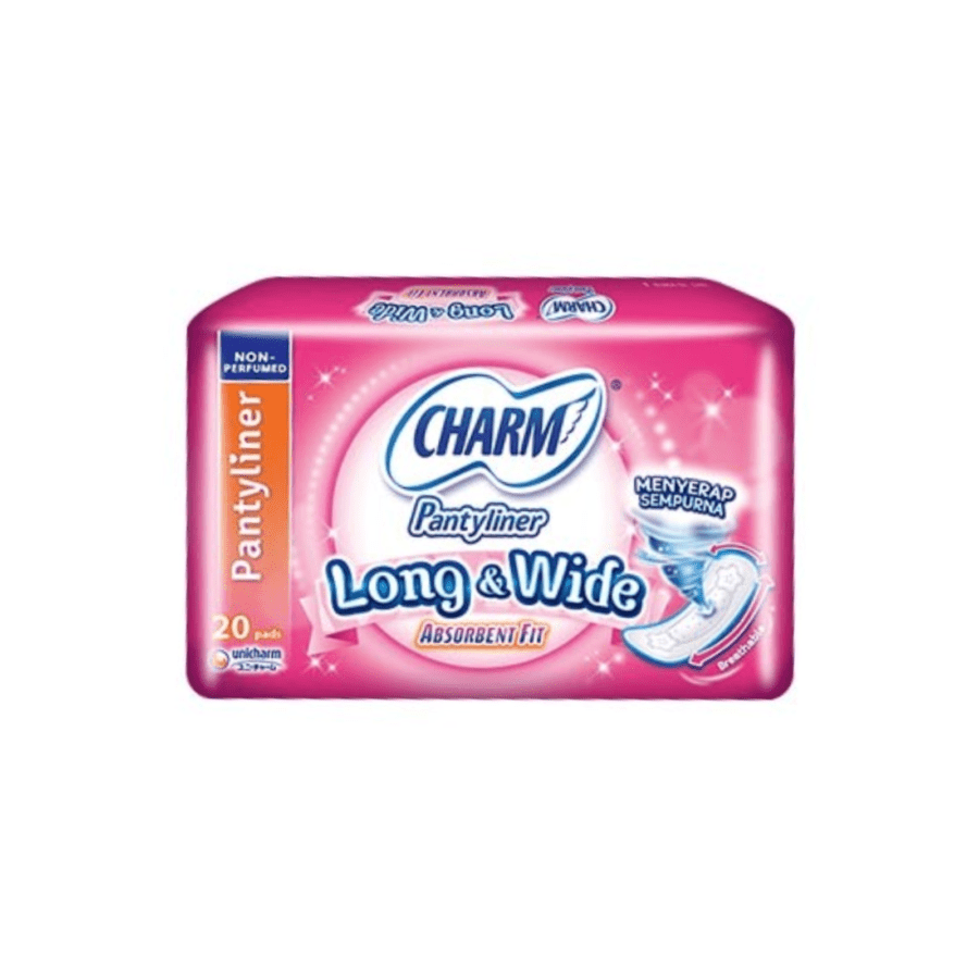 Charm Long & Wide Absorbent Fit Non Perfume 155mm Pantyliner 20pads