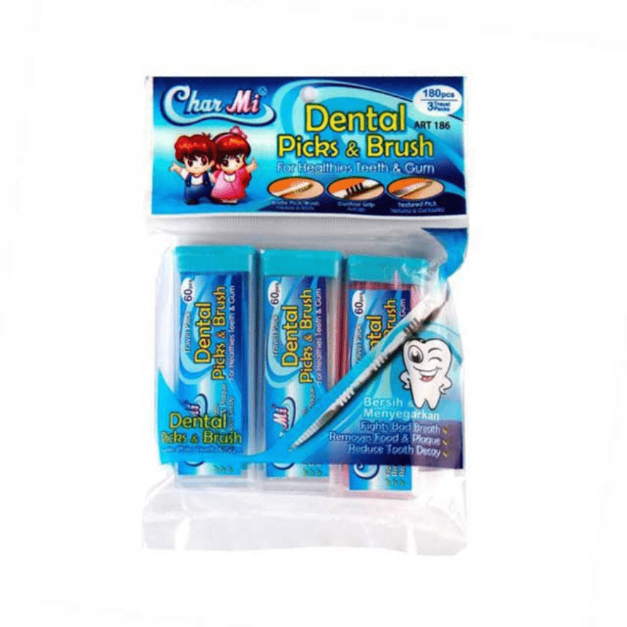 Charmi Dental Picks & Brush 180pcs