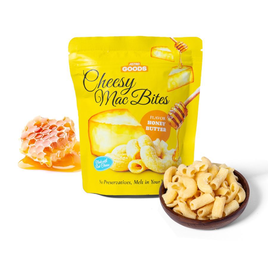 Cheesy Mac Bites Honey Butter Astro Goods 65gram