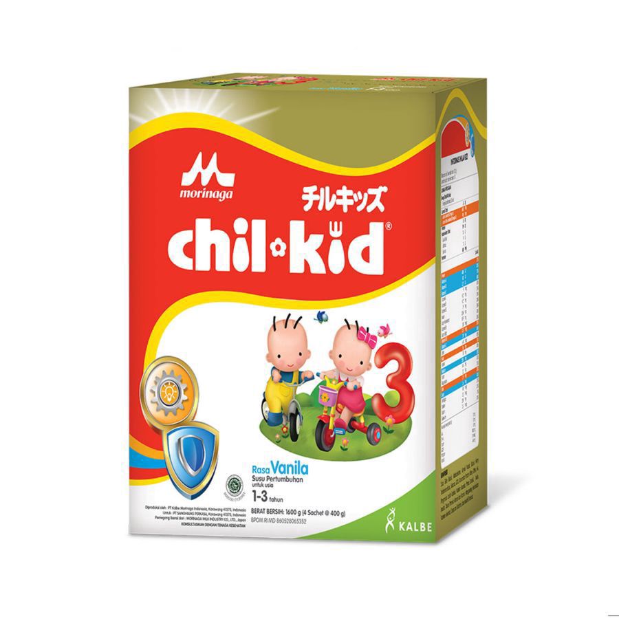 Morinaga Chil Kid Gold Vanilla 1-3 Tahun Susu Formula 1560gram