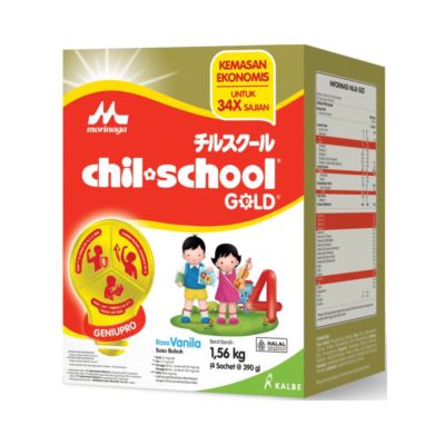 Morinaga Chil School 4 Vanilla 3-12 Tahun Susu Formula Box
