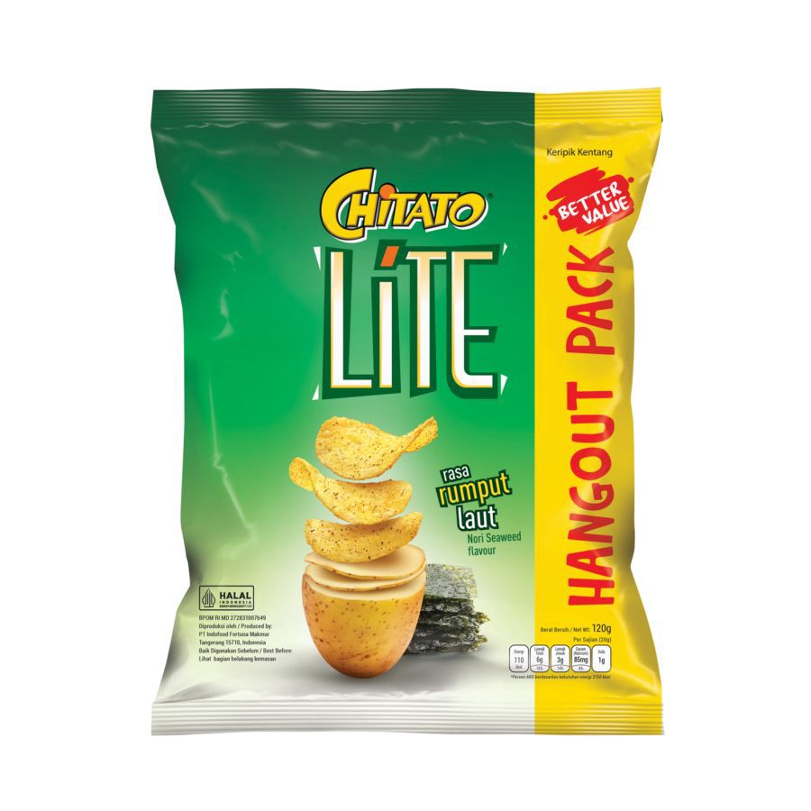 Chitato Lite Nori Seaweed Keripik Kentang 115gram