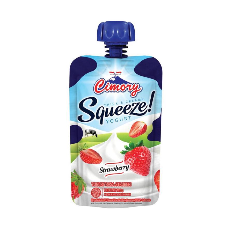 Cimory Squeeze Strawberry Yogurt 120ml