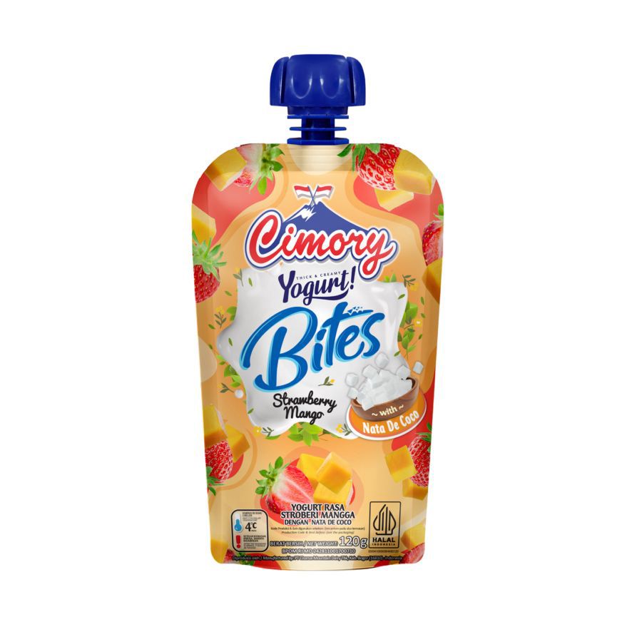 Cimory Bites Strawberry Mango Yogurt 120gram
