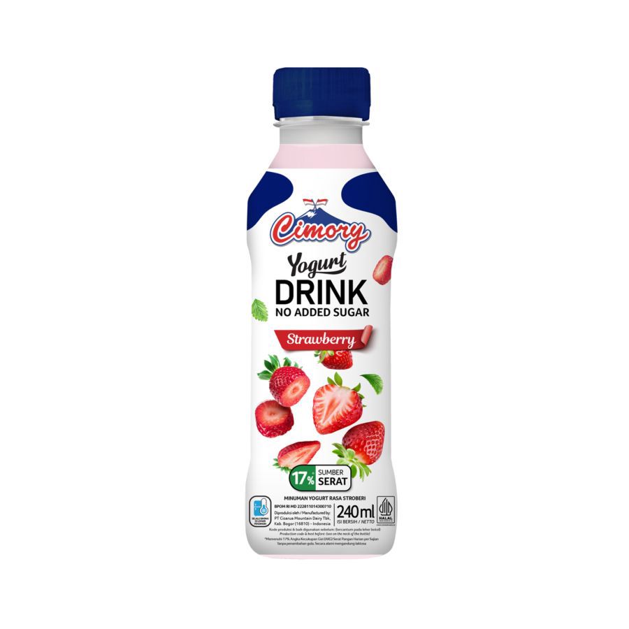 Cimory Yogurt Drink Strawberry Zero Sugar 240ml