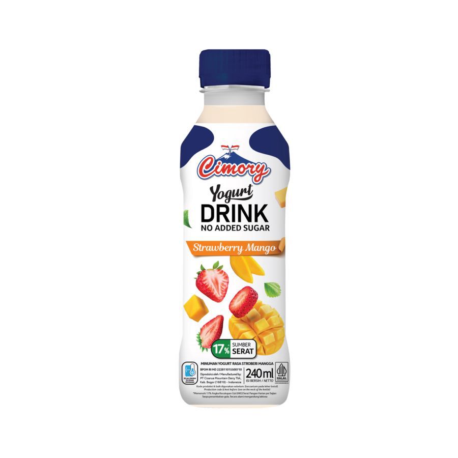 Cimory Yogurt Drink Strawberry & Mango Zero Sugar 240ml