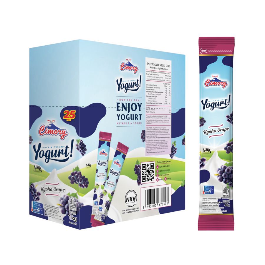 Cimory Yogurt Stick Kyoho Grape 25 pcs x 40 gr 1box
