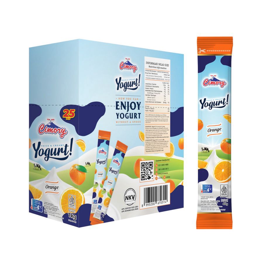 Cimory Yogurt Stick Orange 25 pcs x 40 gr
