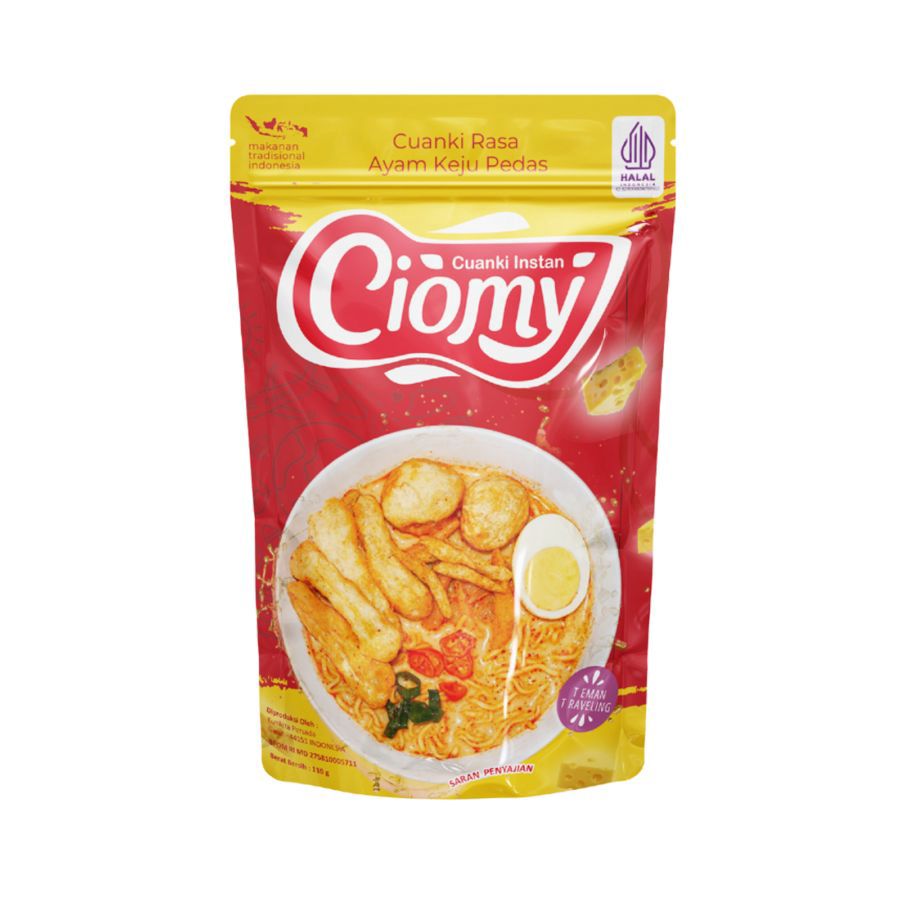 Ciomy Cuanki Ayam Keju pedas Pouch 110gram