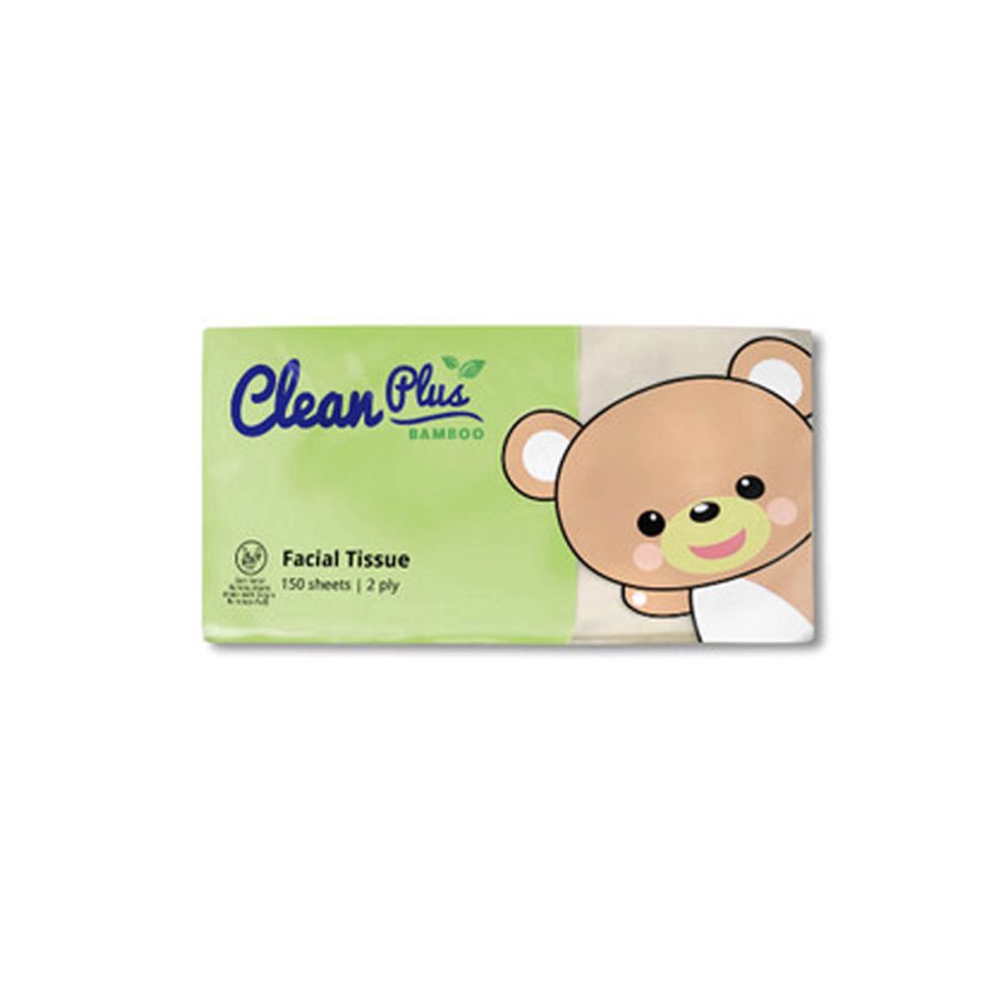 Clean Plus Bamboo Tisu Wajah 2 Ply 150sheets