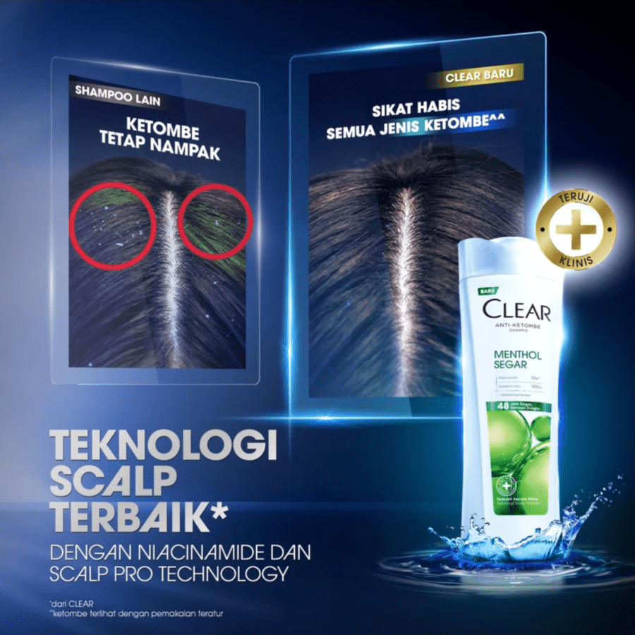 Clear Menthol Segar Anti Ketombe Shampoo
