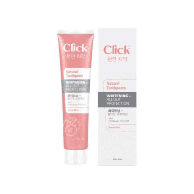 Click Natural Whitening All Out Protection Peach Mint Toothpaste