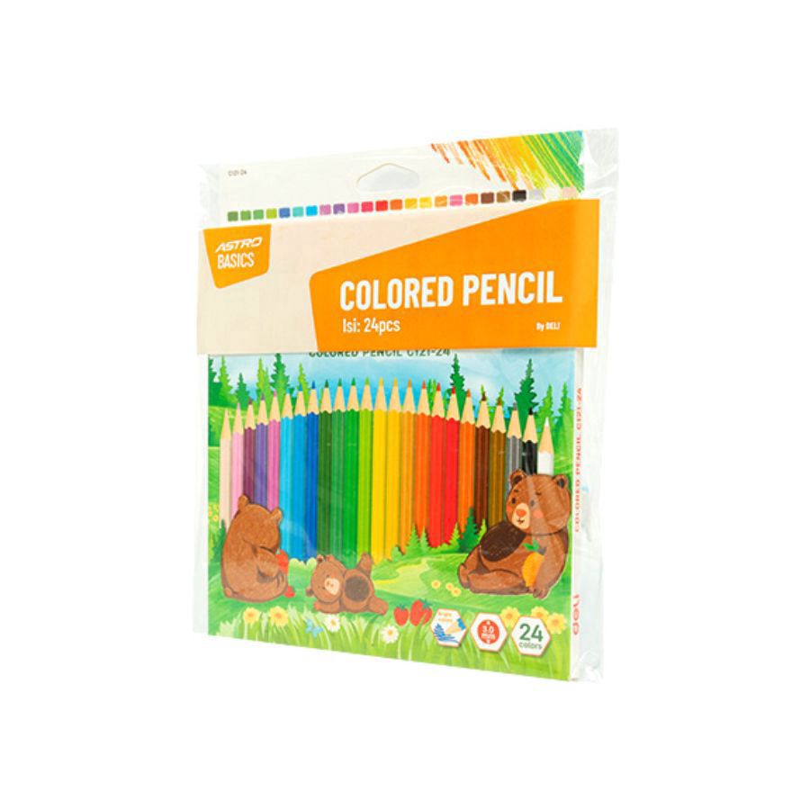 Coloured Pencil / Pensil Warna 24 pcs - Astro Basics