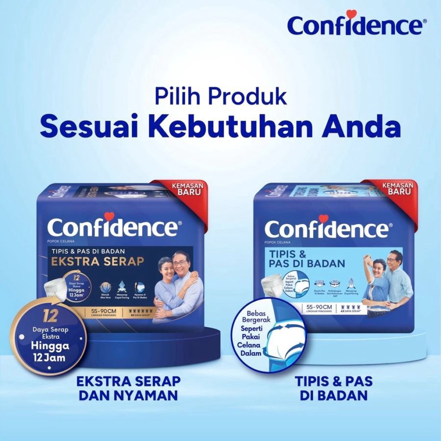 Confidence Ekstra Serap Popok Celana Dewasa L8 1pack