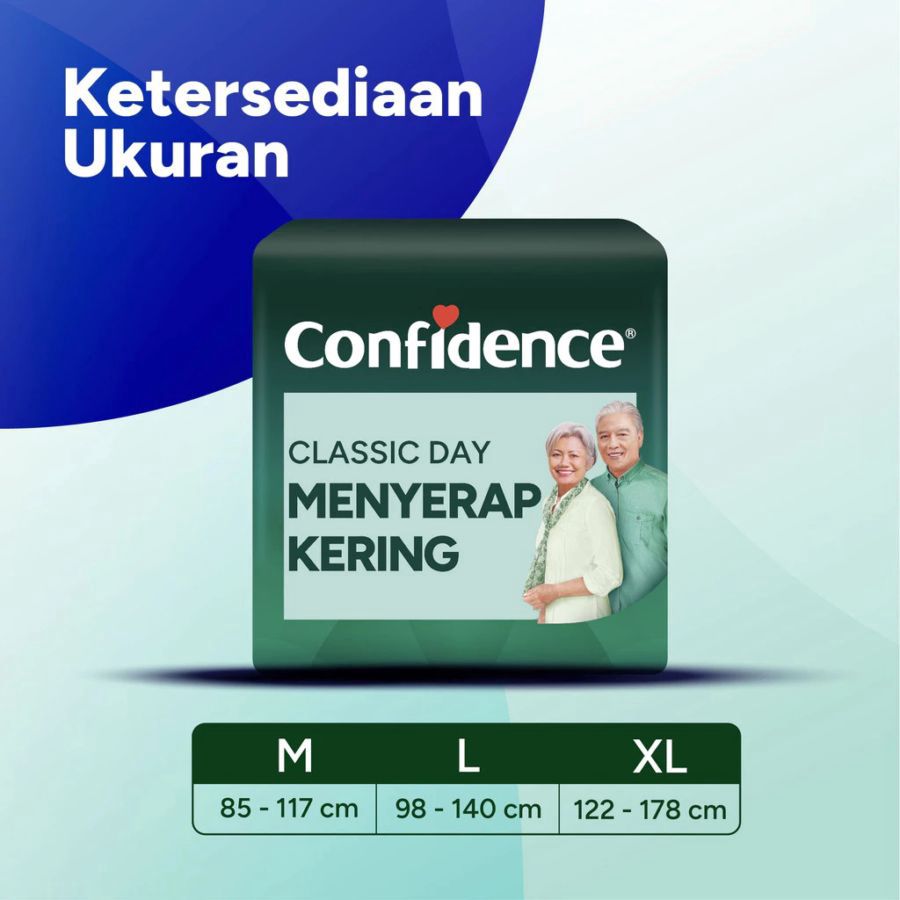 Confidence Popok Dewasa Perekat Classic Day L 30s 1pack