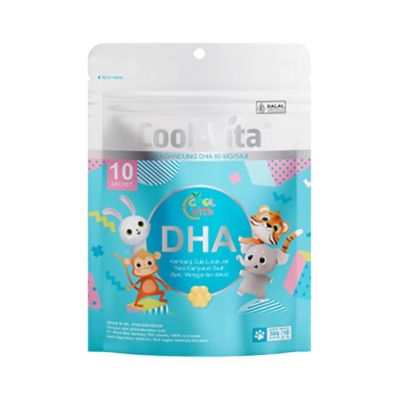 Coolvita DHA Gummy Suplemen Kesehatan Otak Pouch 10 pcs
