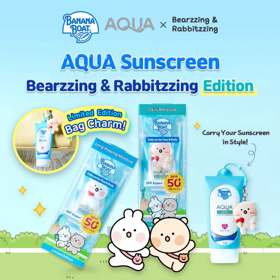 Banana Boat AQUA Daily Moisture Bearzzing Edition Sunscreen SPF 50+ PA++++ 50ml