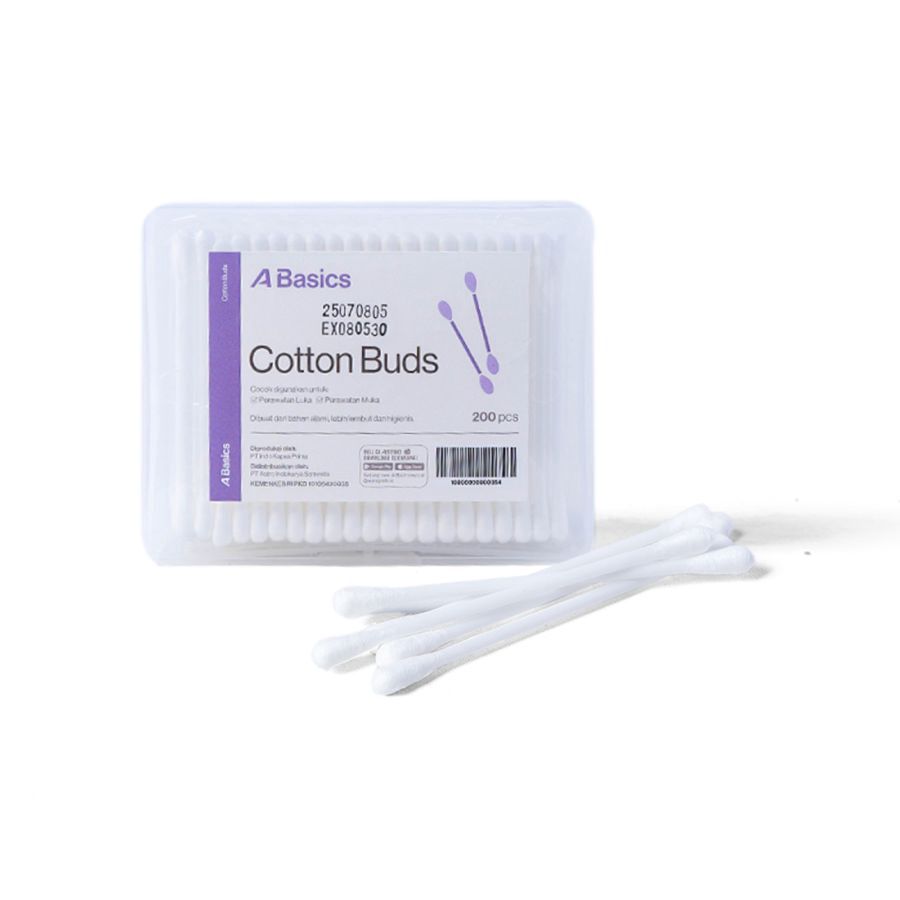 Cotton Buds Regular with Box A Basics 200stick