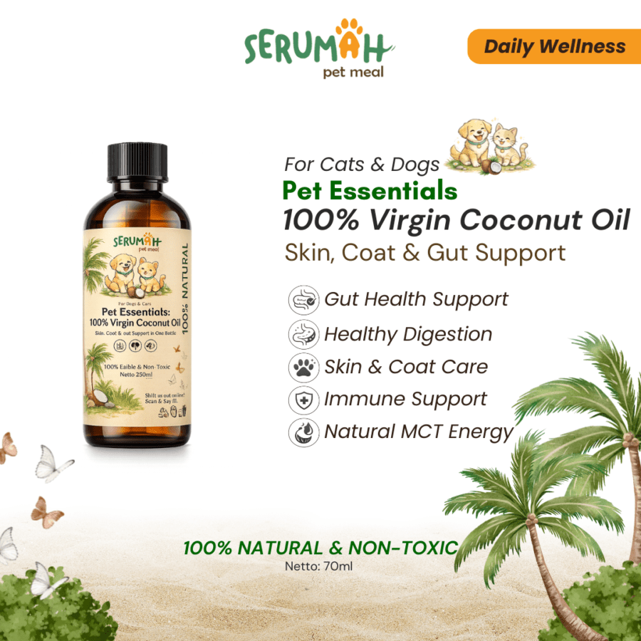 Serumah Virgin Coconut Oil Suplemen Anjing dan Kucing 70ml