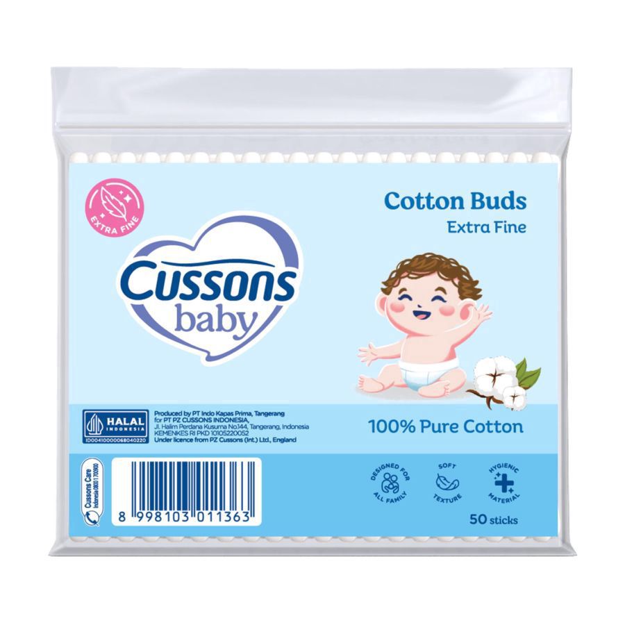 Cussons Baby Cotton Buds Extra Fine 50stick
