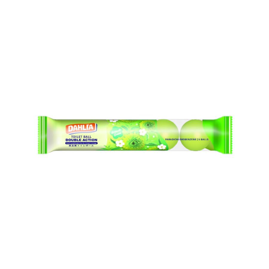 Dahlia Toilet Ball Double Action Aromatic Green Kapur Barus 200gram