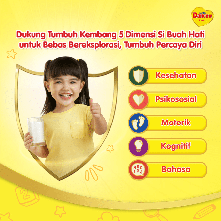 Dancow Advanced Excelnutri Vanilla 1-3 Tahun Susu Formula 350gram