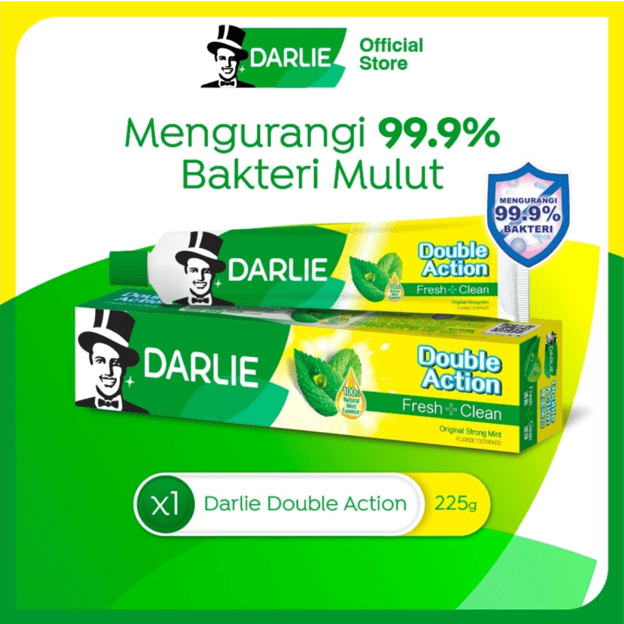 Darlie Double Action Fresh Clean Twin Pack Toothpaste 2pcs 225gram