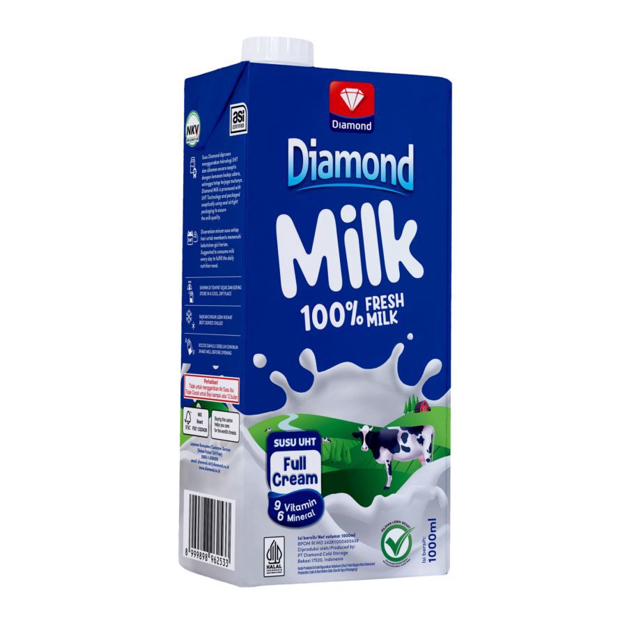 Diamond Full Cream Susu UHT 1000ml