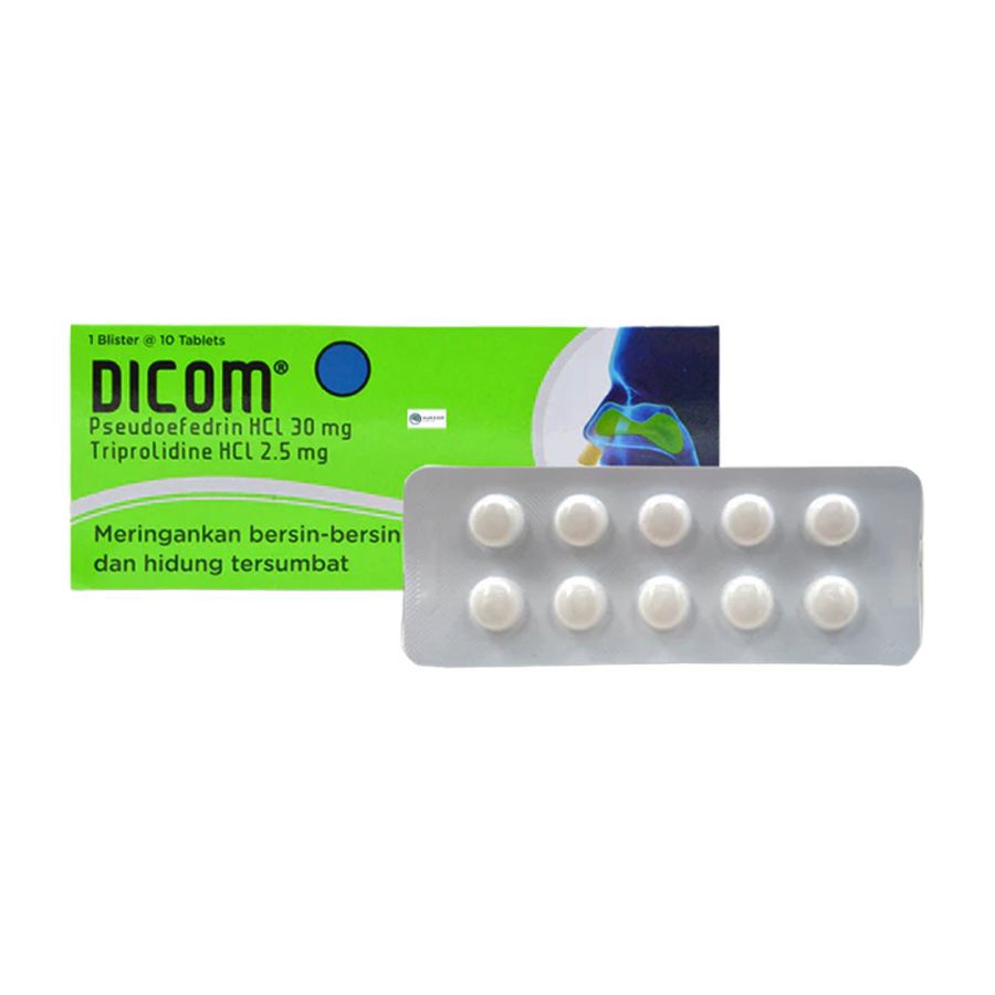 Dicom 30/2.5 mg Obat Bersin dan Hidung Tersumbat 10tablet