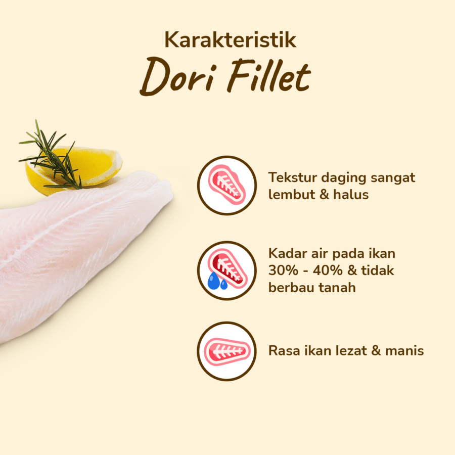 Ikan Dori Fillet Non Blood Line (NBL) Astro Farm 500gram