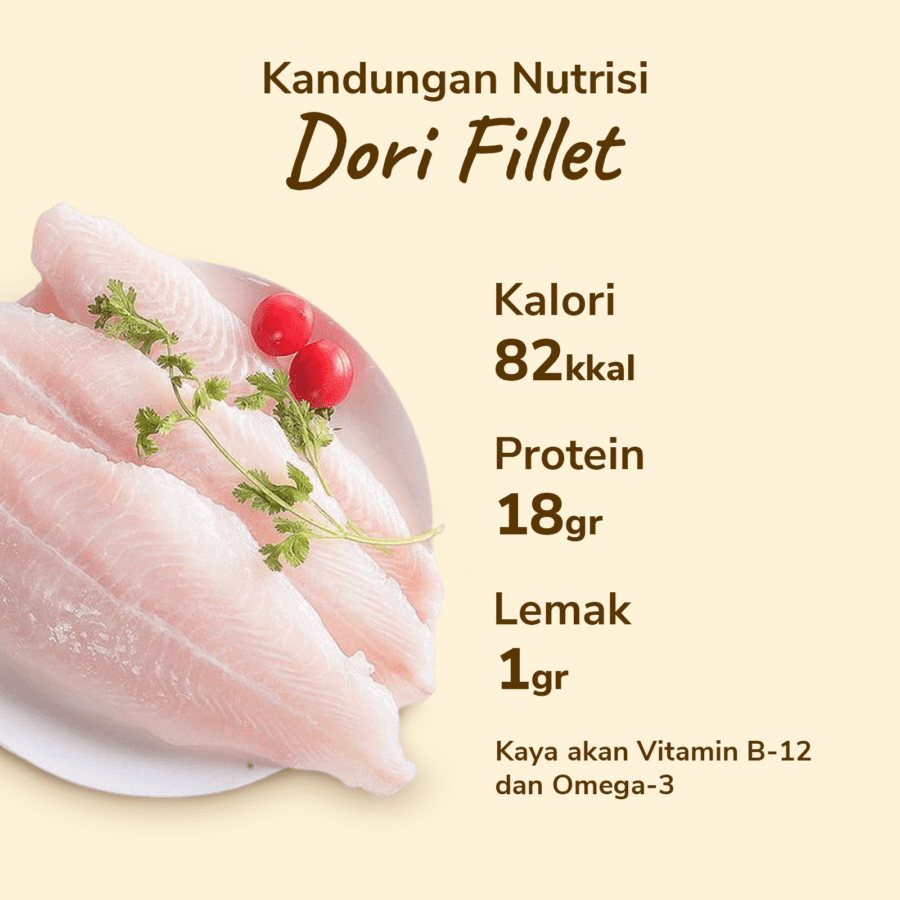Ikan Dori Fillet Non Blood Line (NBL) Astro Farm 500gram