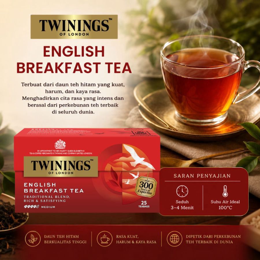 Twinings English Breakfast Tea Celup 25bags