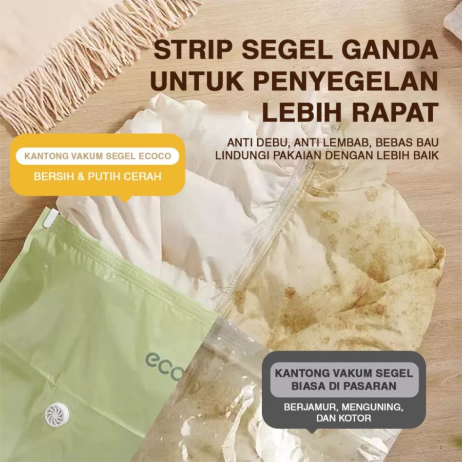 Ecoco Vacuum Compression Bag Size M 1pcs