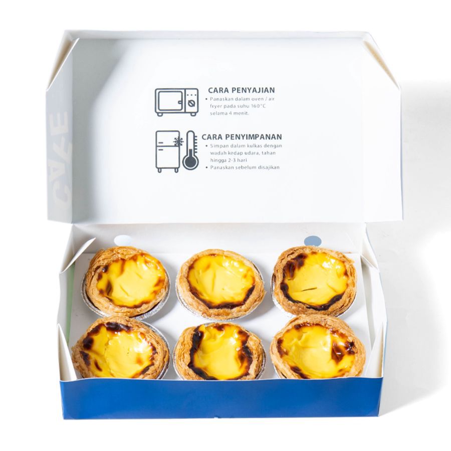 Portuguese Egg Tart Box of 6 6pcs