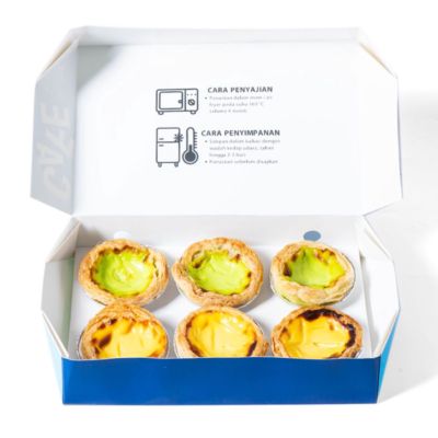 Mix Portuguese Egg Tart Box of 6