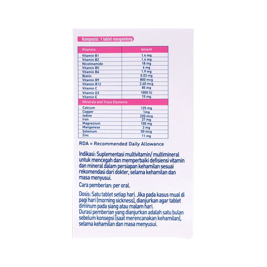 Elevit Pregnancy Multivitamin Suplemen Kehamilan Trimester 1 30 Tablet 30tablet