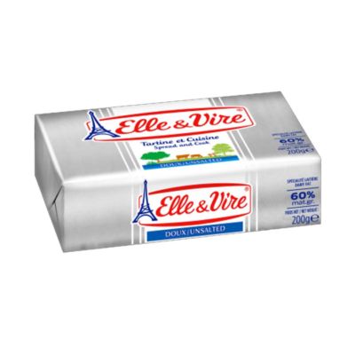 Elle & Vire Unsalted Butter Spread & Cook 60% Fat