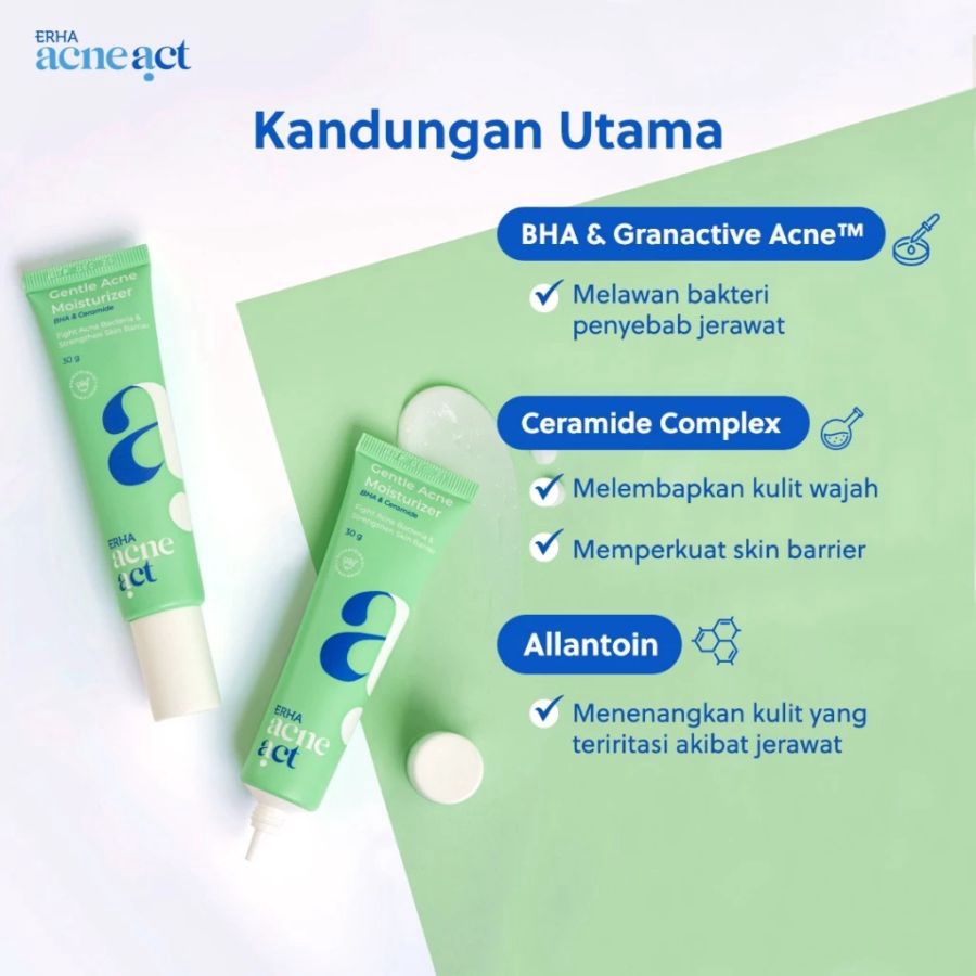 Erha Acneact Bha & Ceramide Gentle Acne Moisturizer 30gram