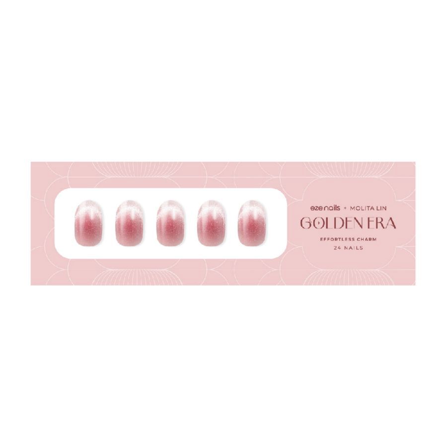 Eze Nails Effortless Charm Kuku Palsu Tempel 24pcs