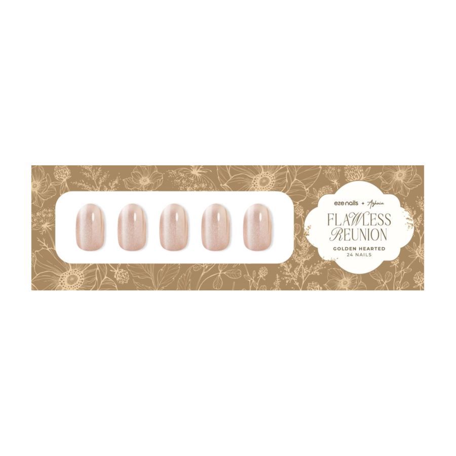 Eze Nails Golden Hearted Spot On Manicure Kuku Palsu Tempel 11gram