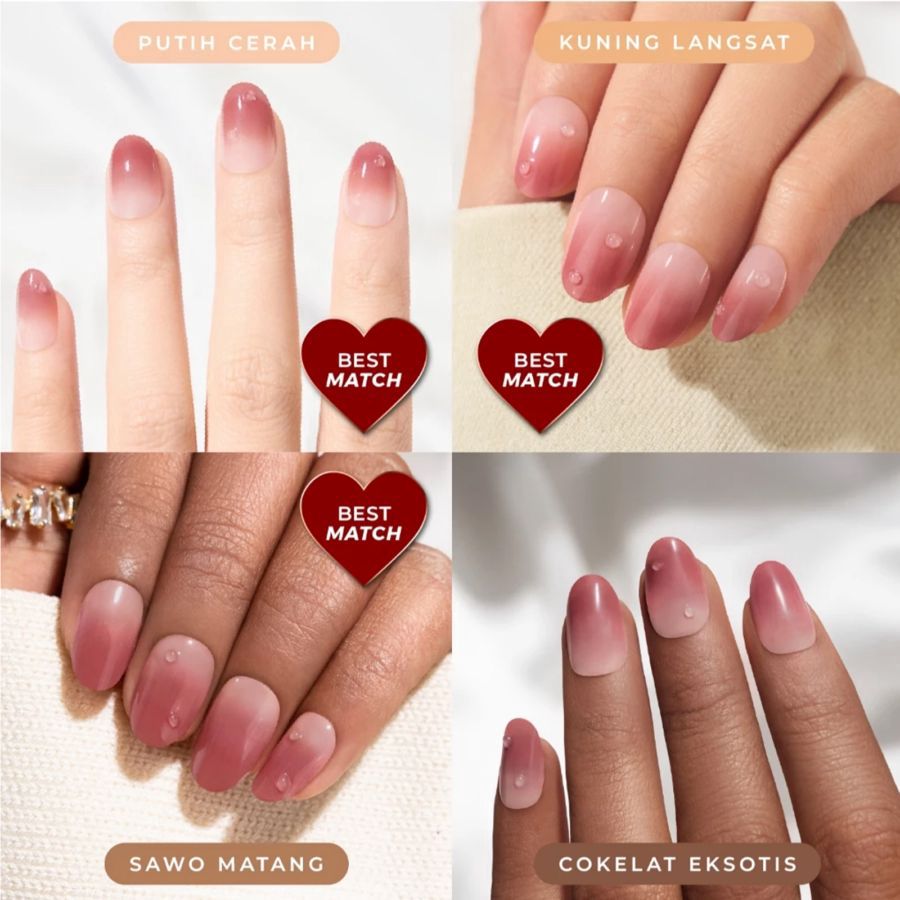 Eze Nails Sweet Dates Spot On Manicure Kuku Palsu Tempel 11gram