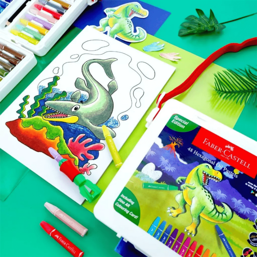 Faber-Castell Crayon Hexagonal Oil Pastel Dino Special Edition 24pcs