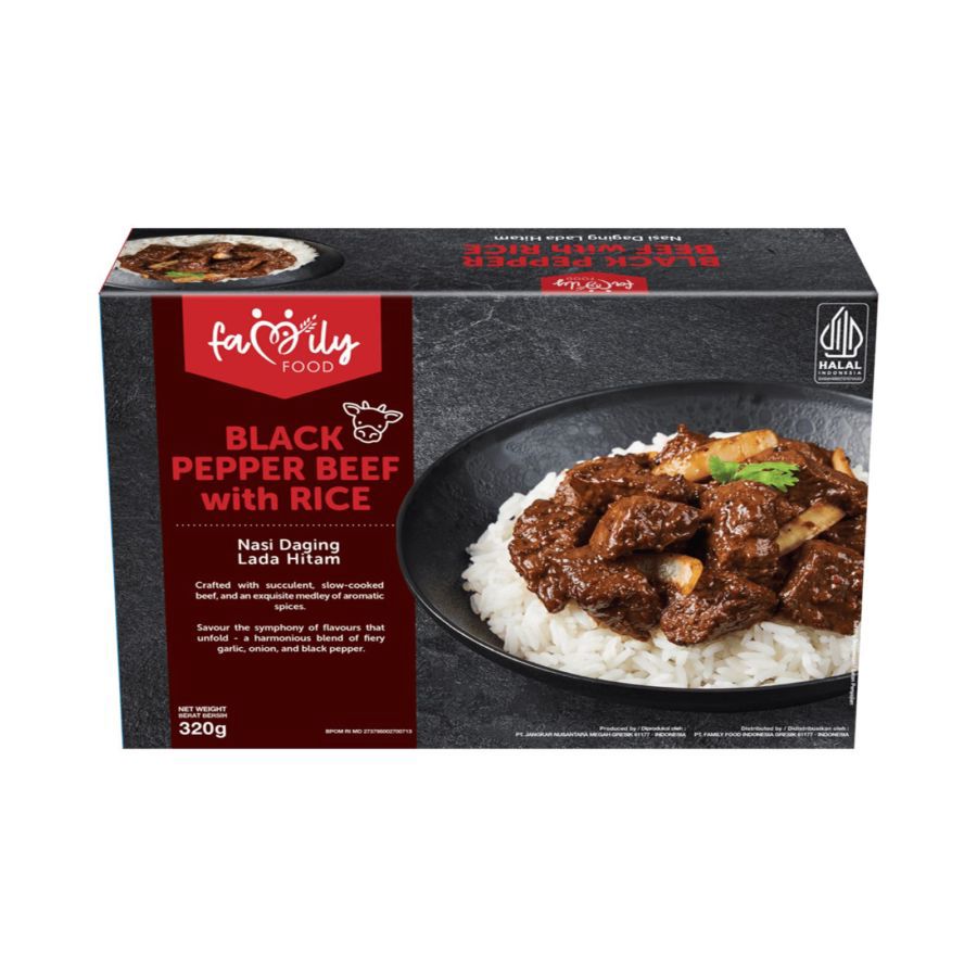 Family Food Nasi Daging Sapi Lada Hitam 1pack