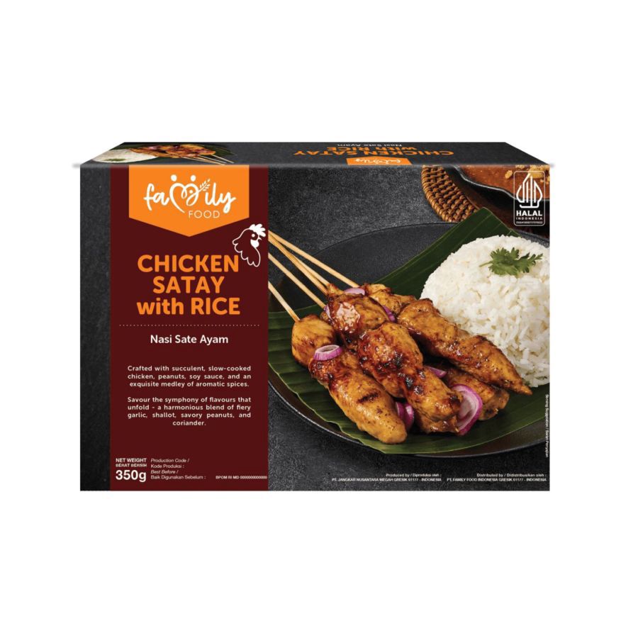 Family Food Nasi Sate Ayam 1pack