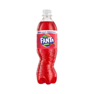 Fanta Zero Sugar Strawberry Minuman Soda PET